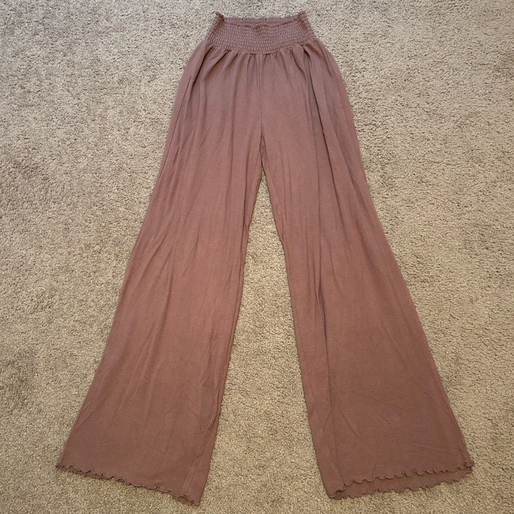 Garage Brown Flowy Pants
